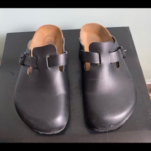 Birkenstock Boston Clog Black leather Women 36